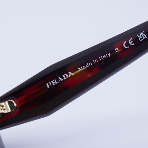 Prada PRB04V 22A1O1 Eyeglasses Poppy Havana 51mm Cat Eye Frame - Picture 10 of 11